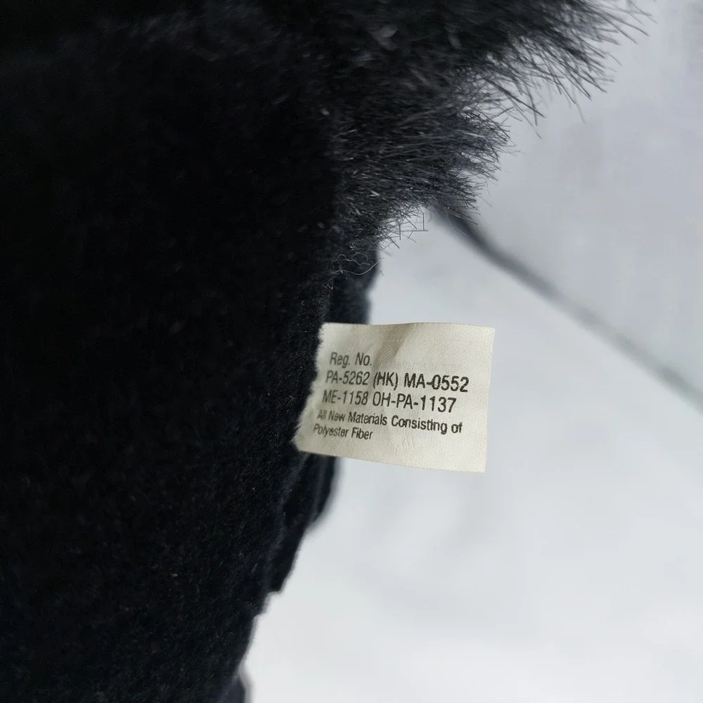 Vtg Gibson Greetings Plush Angry Fraidy Black Cat 10